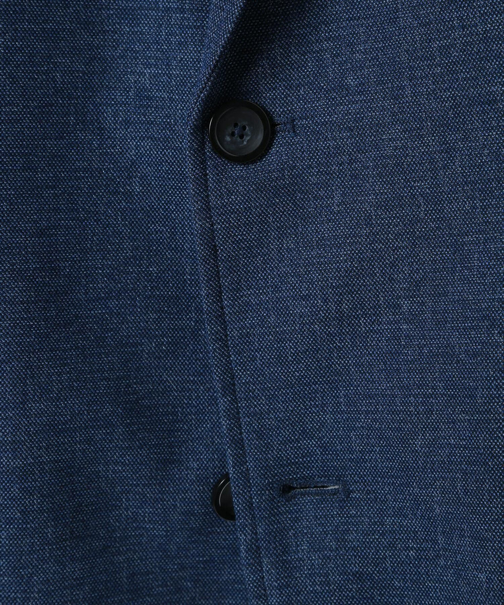 MEN'S BIGI 【ACTIVE TAILOR/アクティブテイラー】カラミメッシュストレッチジャケット ブルー