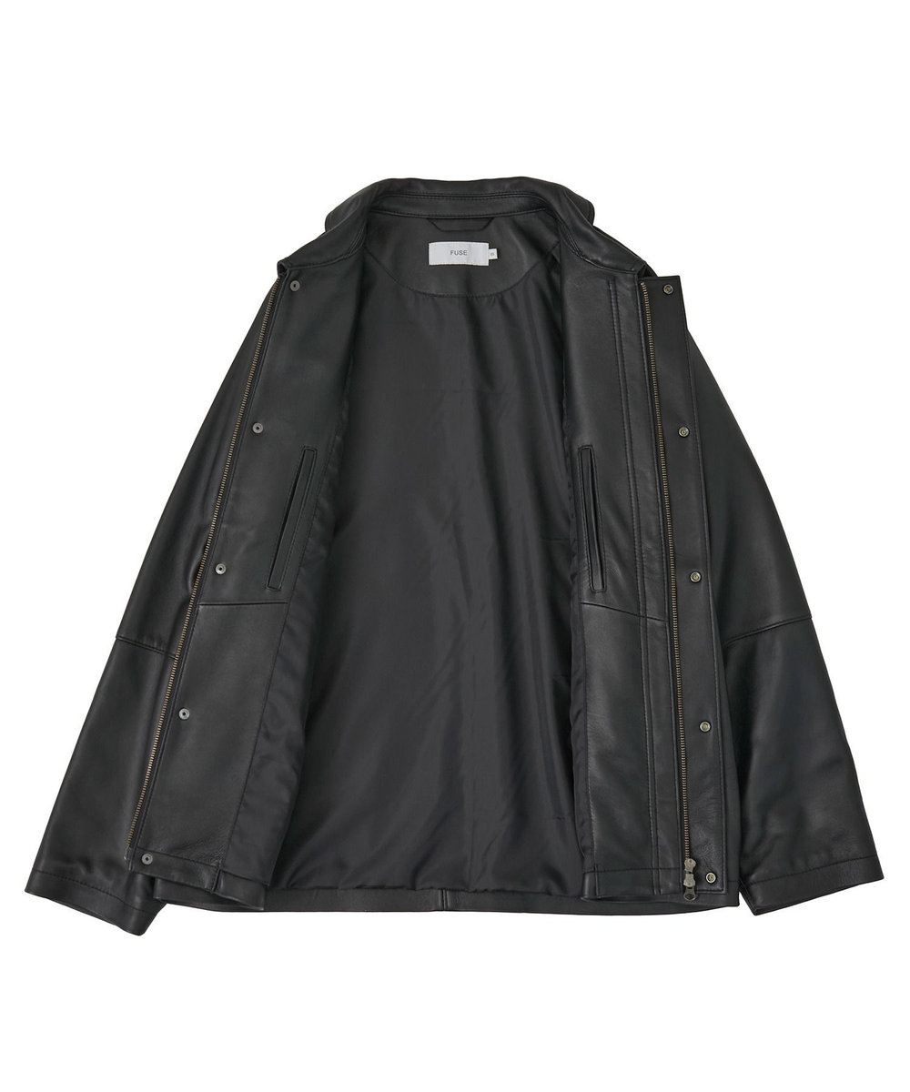 MEN'S BIGI シープレザーブルゾン ブラック