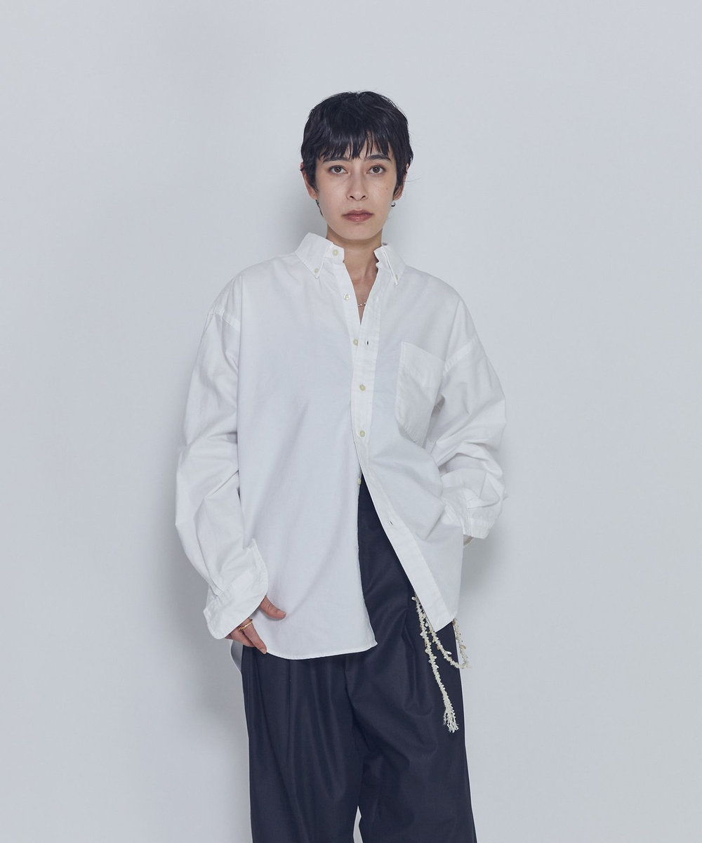 1er Arrondissement ＜POLO RALPH LAUREN（ポロ ラルフ ローレン）＞ビッグフィットボタンダウンシャツ ホワイト