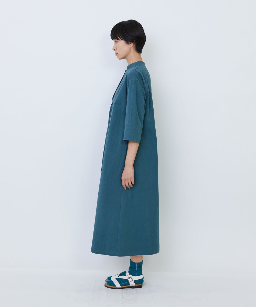LOISIR Aラインワンピース グリーン