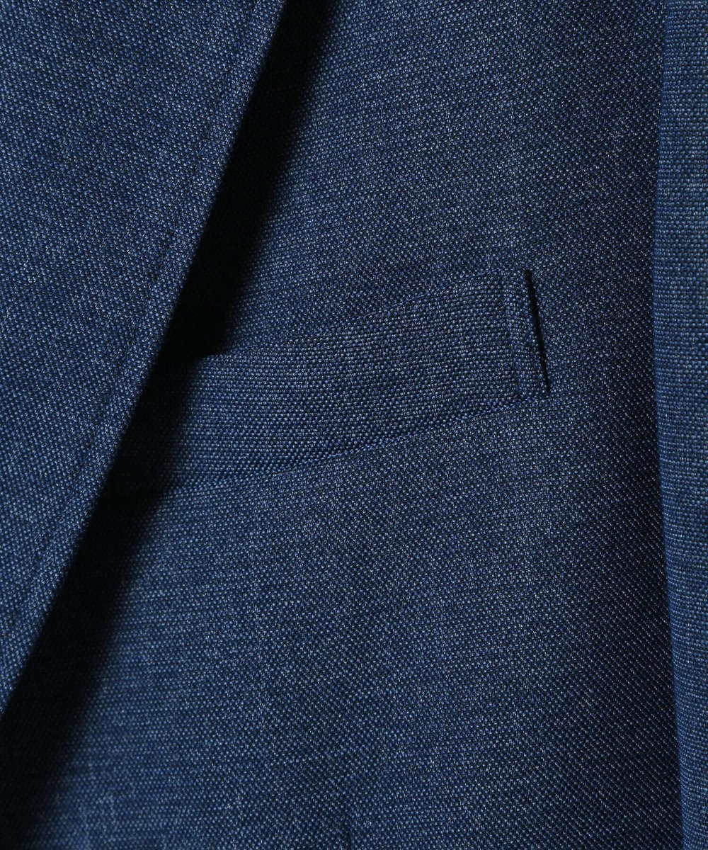 MEN'S BIGI 【ACTIVE TAILOR/アクティブテイラー】カラミメッシュストレッチジャケット ブルー