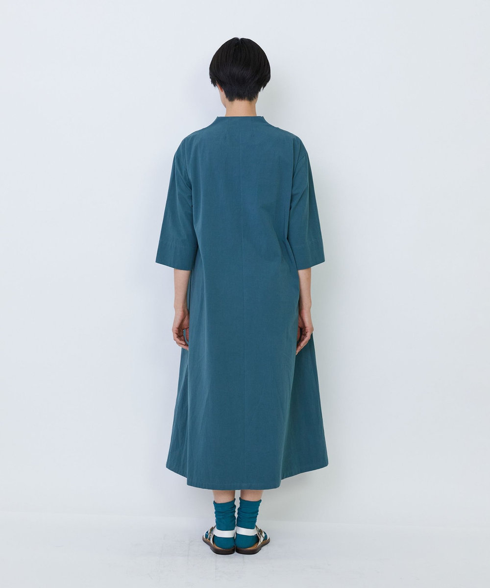 LOISIR Aラインワンピース グリーン