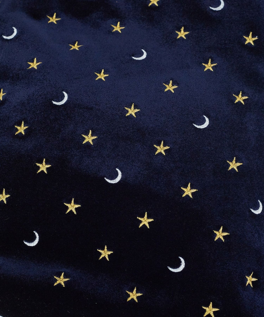 ADIEU TRISTESSE 星空刺繍バッグ ネイビー