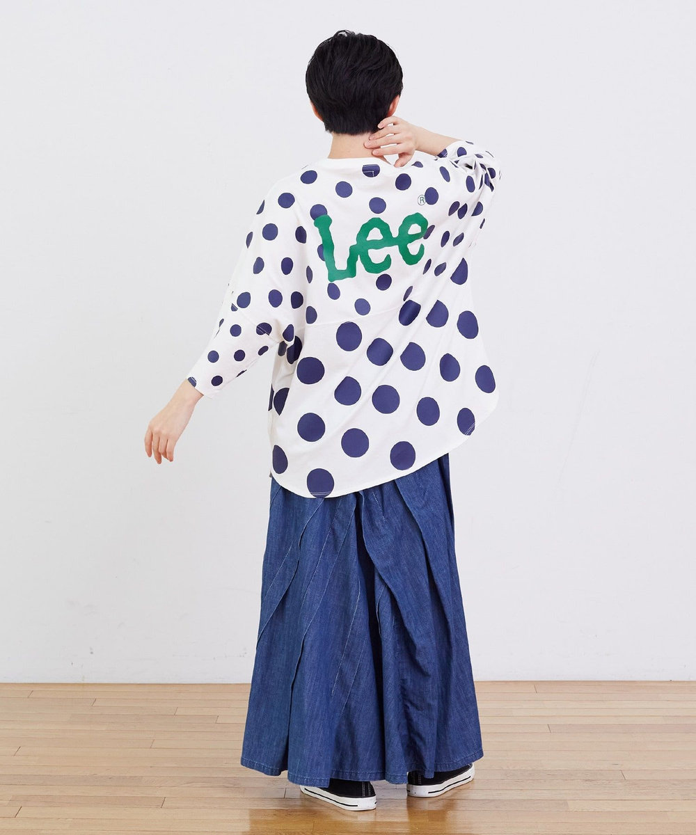 FRAPBOIS Lee×FRAPBOIS ドットTシャツ ホワイト