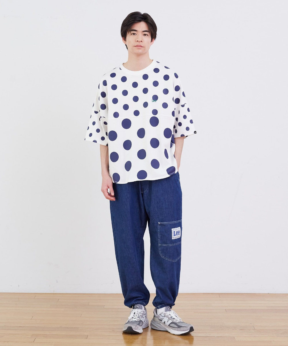 FRAPBOIS Lee×FRAPBOIS ドットTシャツ ホワイト