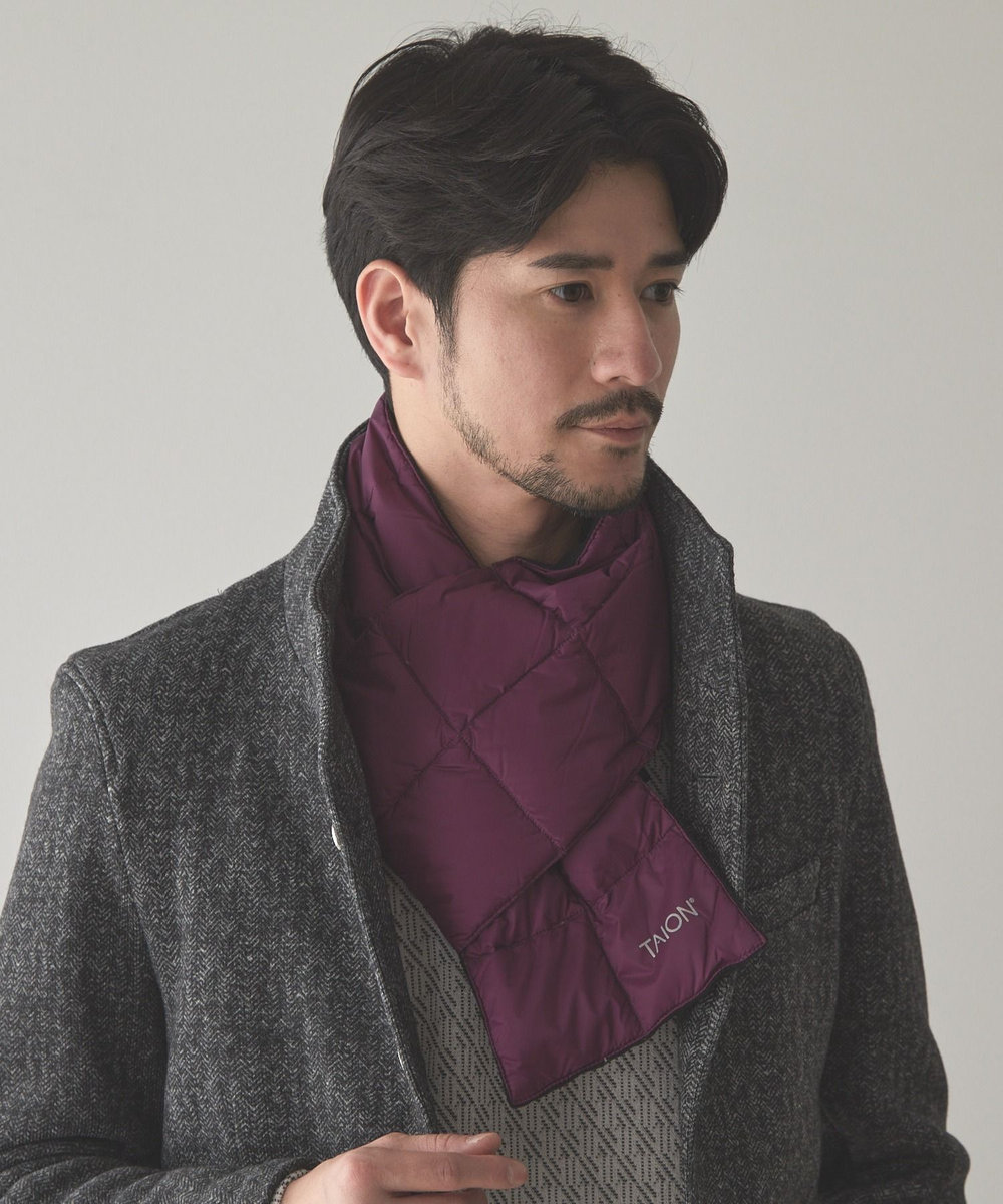 UNION STATION TAION BASIC DOWN SCARF パープル