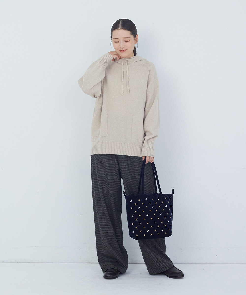 ADIEU TRISTESSE 星空刺繍バッグ ネイビー