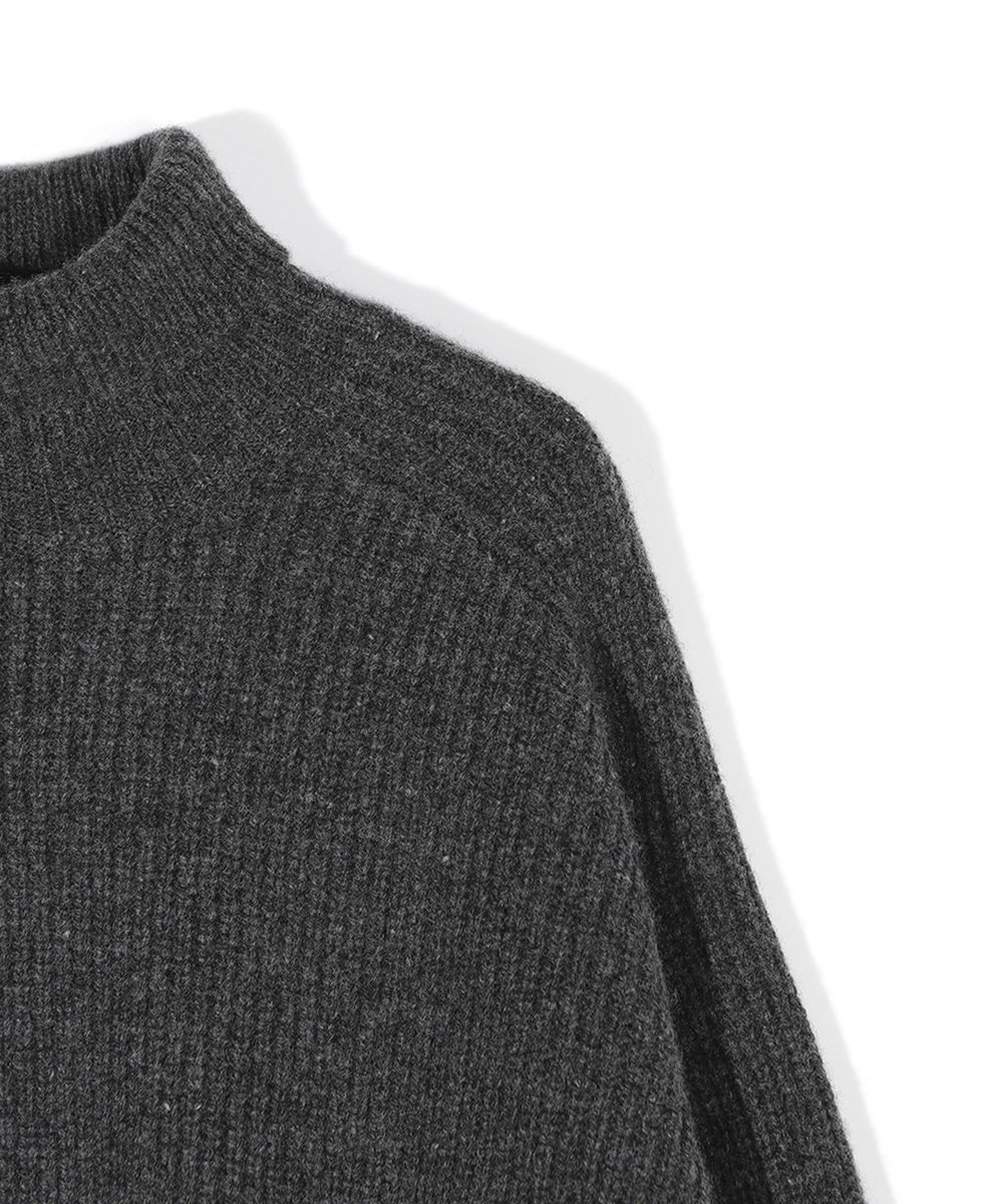 MEN'S BIGI 【50th Anniv . 菊池武夫】5G TURTLENECK KNIT チャコールグレー
