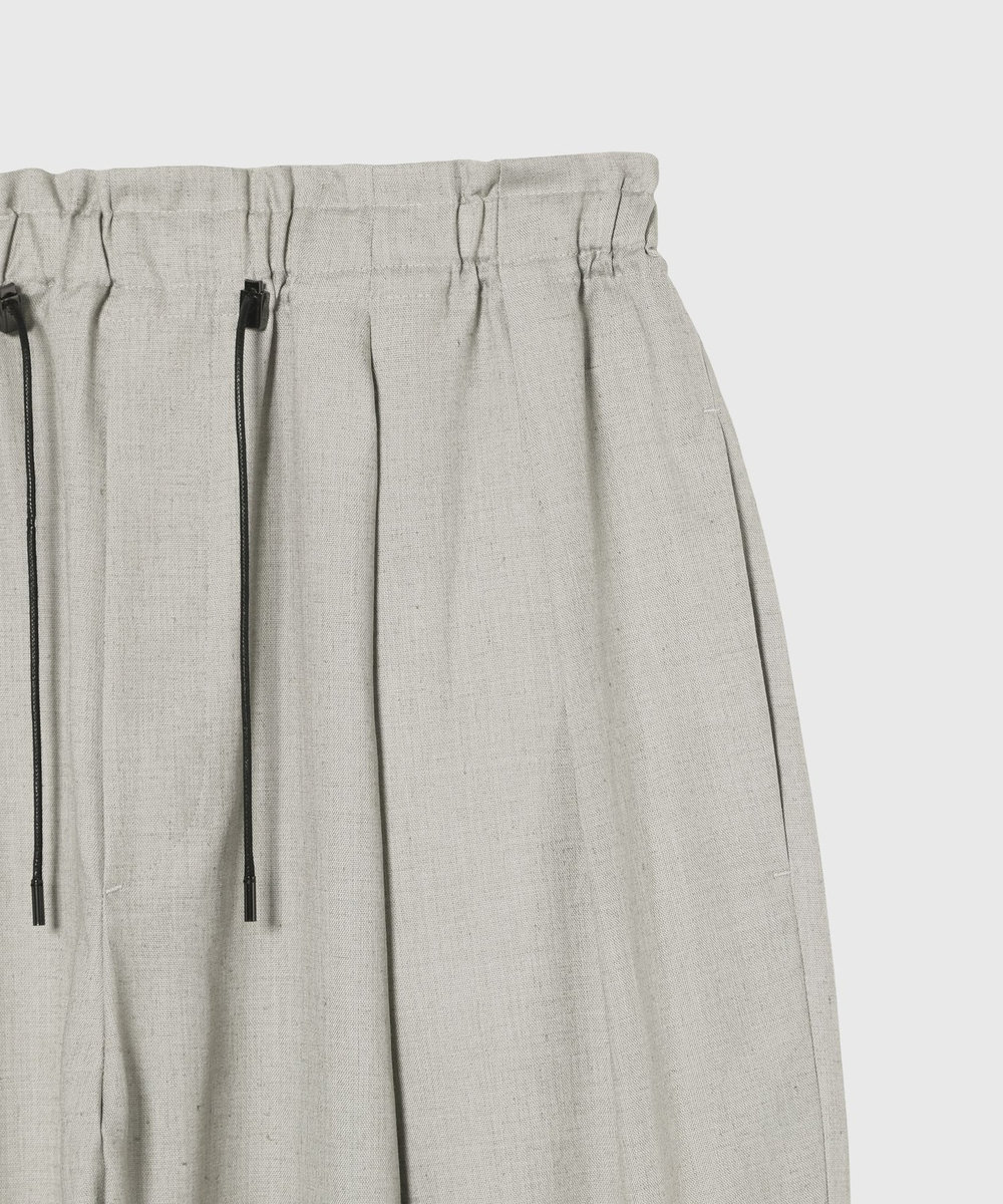 DÉPAREILLÉ RAMIE POLY TWILL BALLOON PANTS / ラミーポリツイルバルーンパンツ ベージュ