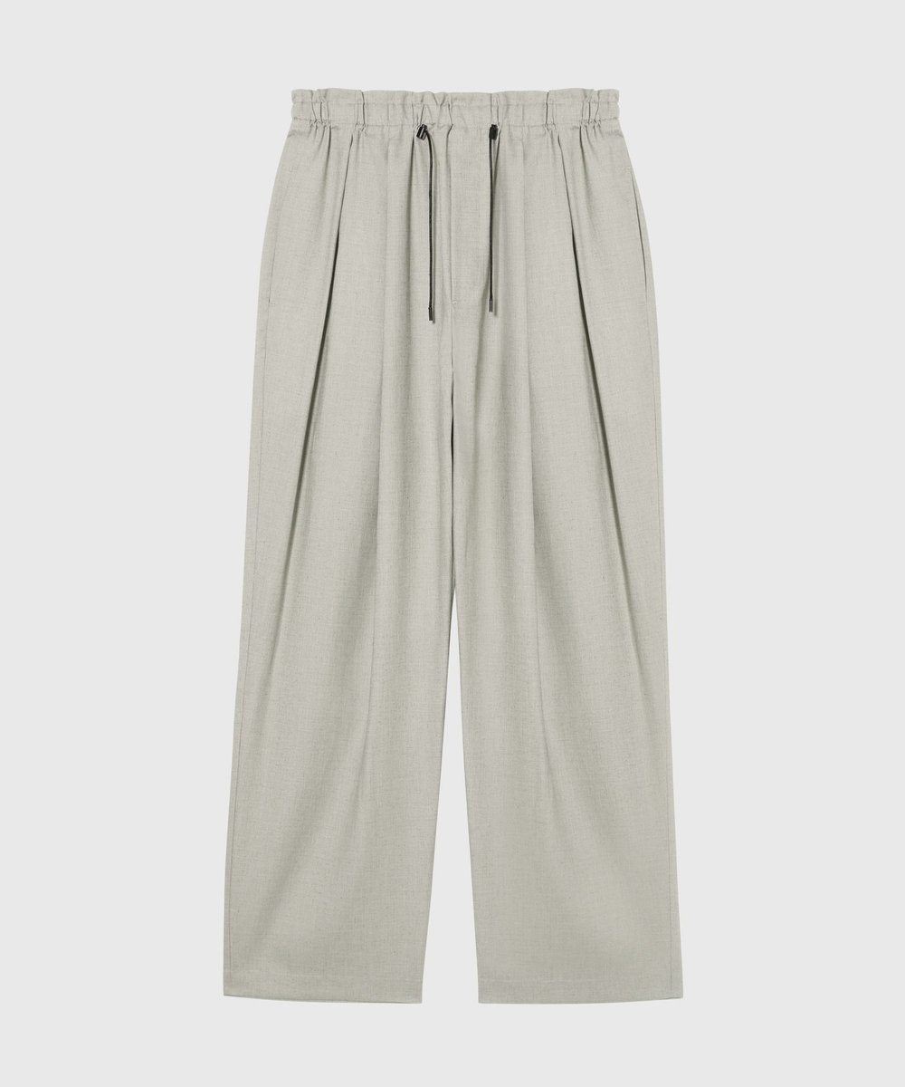 DÉPAREILLÉ RAMIE POLY TWILL BALLOON PANTS / ラミーポリツイルバルーンパンツ ベージュ
