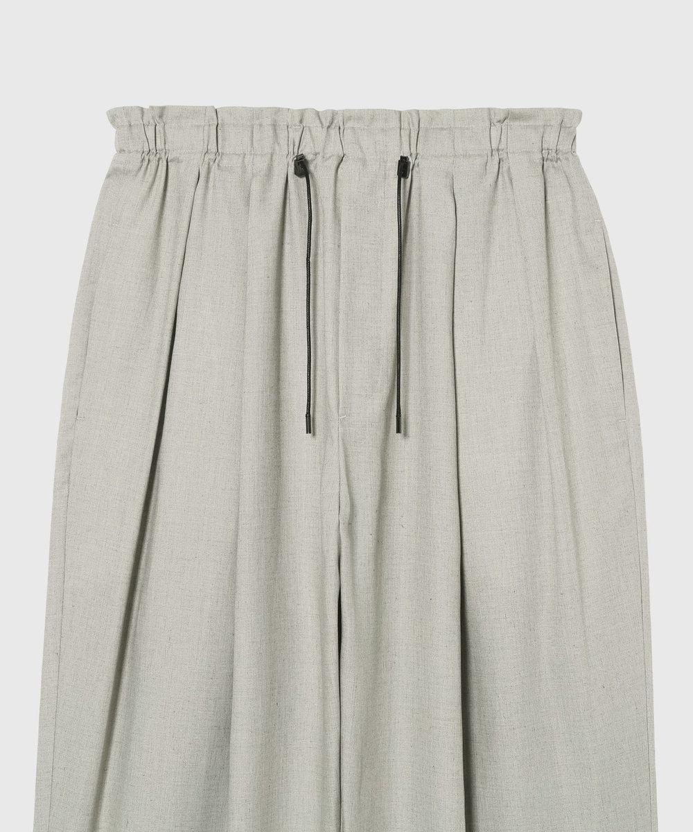 DÉPAREILLÉ RAMIE POLY TWILL BALLOON PANTS / ラミーポリツイルバルーンパンツ ベージュ