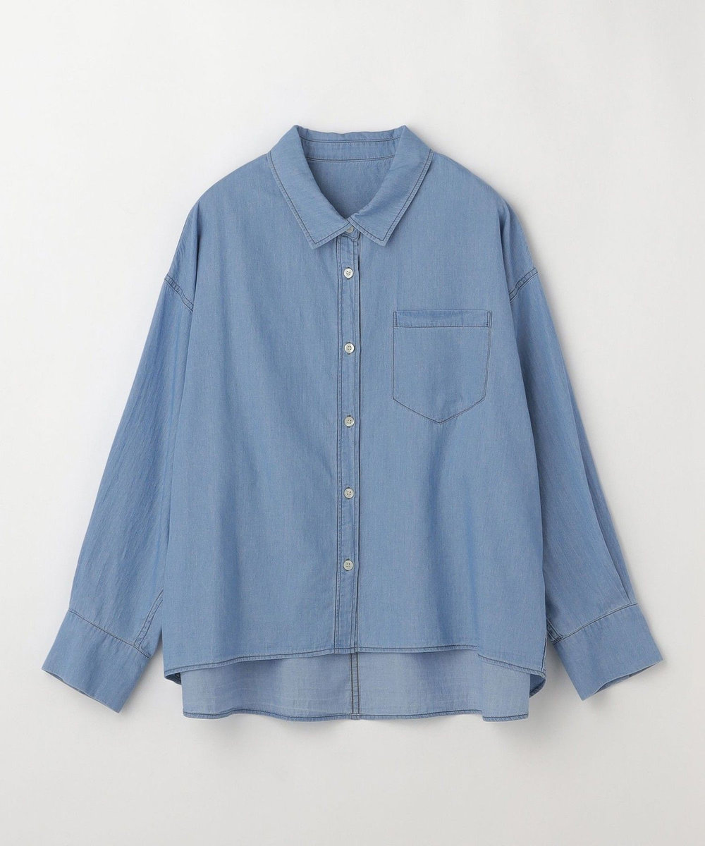 feerique Lサイズ（大きいサイズ） 【大きいサイズ】feerique 3OZデニムシャツ サックスブルー