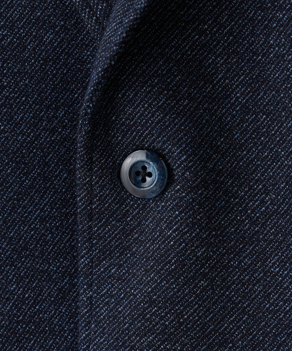 MEN'S BIGI ウール混ツイルジャージジャケット ネイビー