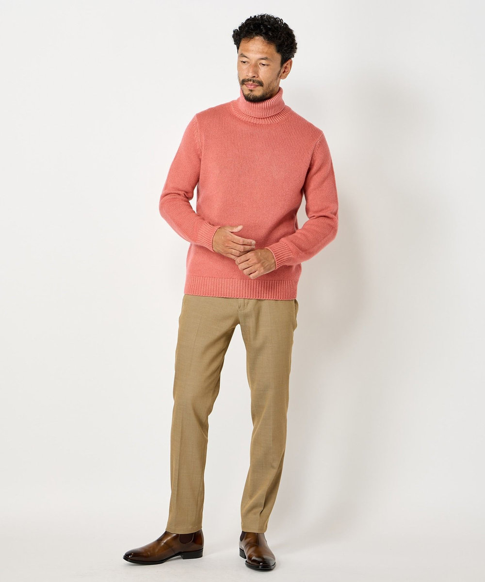 MEN'S BIGI 【FILIPPO DE LAURENTIIS】5Gタートルネックニット ピンク