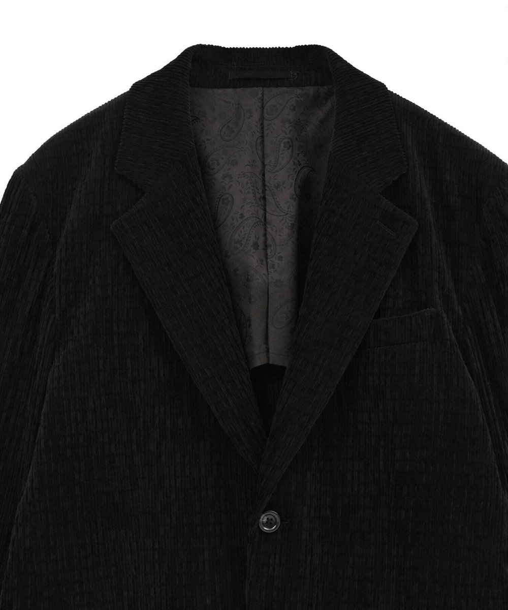 MEN'S BIGI シャーリングコーデュロイジャケット＜ストレッチ＞ ブラック