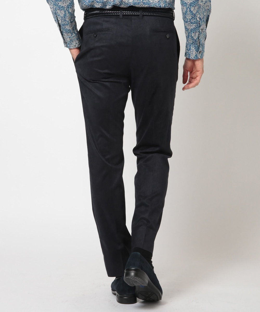 MEN'S BIGI ストレッチコマスエードスラックスパンツ＜セットアップ対応＞ ネイビー