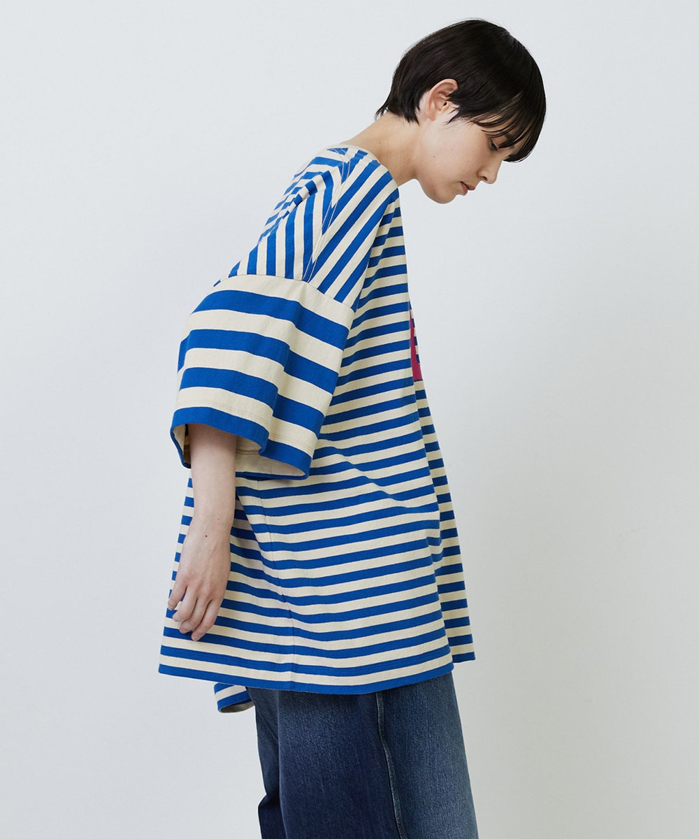 FRAPBOIS Lee×FRAPBOIS BIGTシャツ ブルー