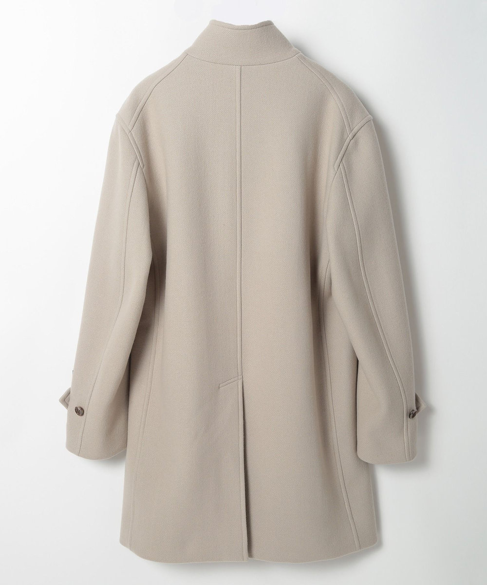 MEN'S BIGI Bellandiウールメルトンスタンドカラーコート ベージュ
