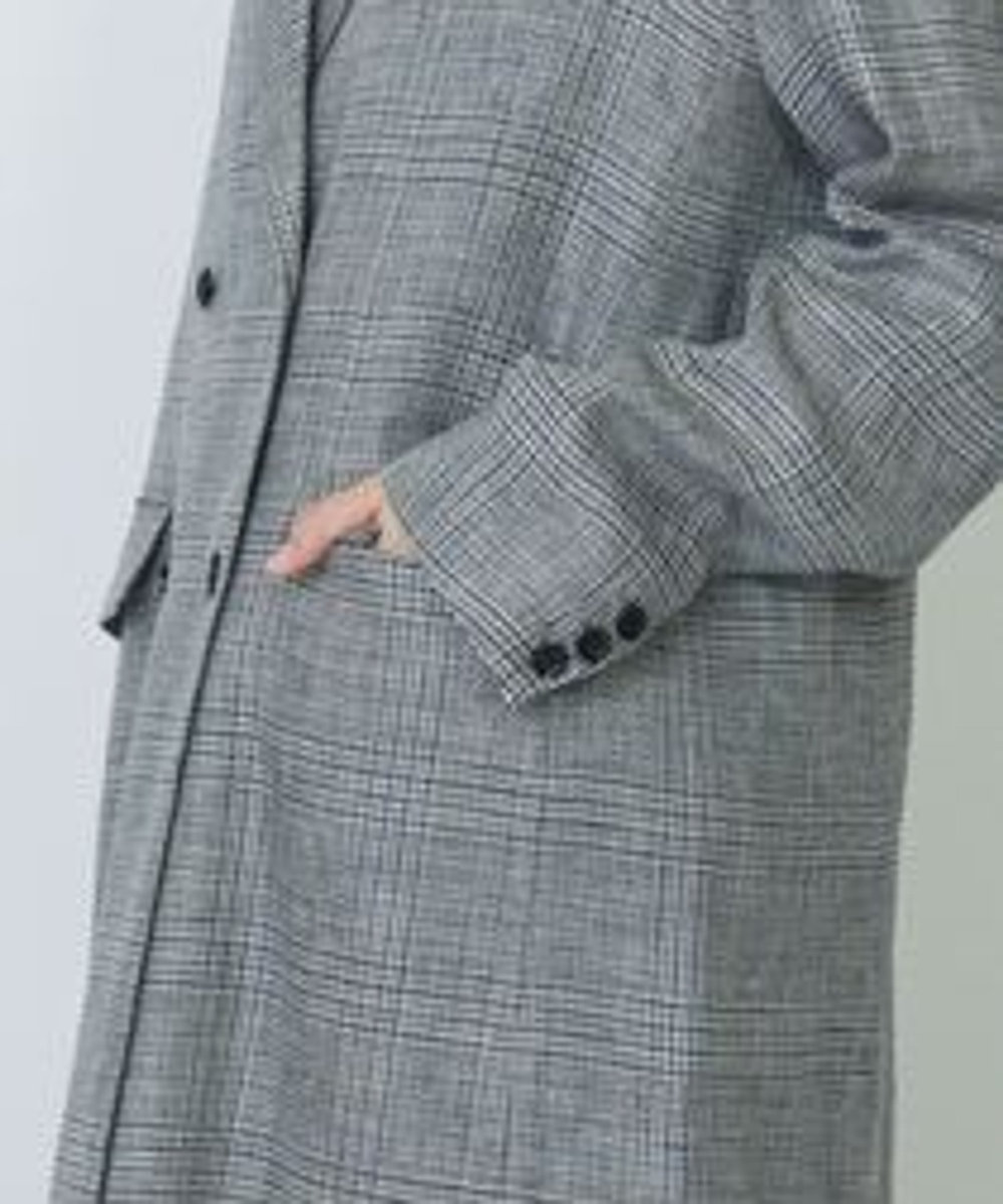 LOISIR リネンダブルブレストジャケット グレー