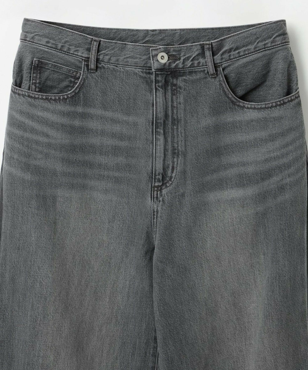 feerique Lサイズ（大きいサイズ） 【大きいサイズ】feerique ラインデニムパンツ グレー