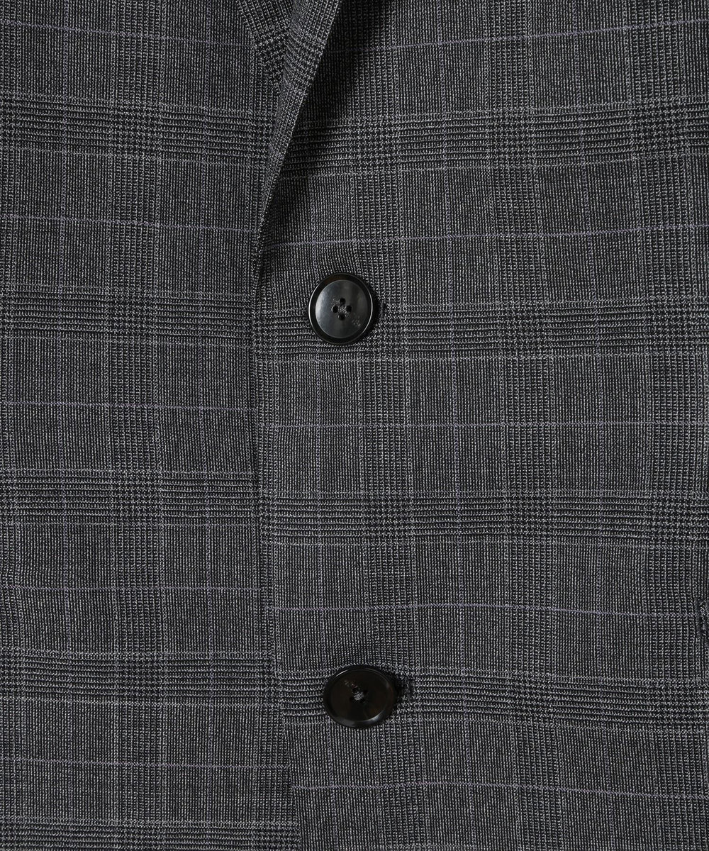 MEN'S BIGI ウールメランジグレンチェックスーツ＜セットアップ＞ グレー