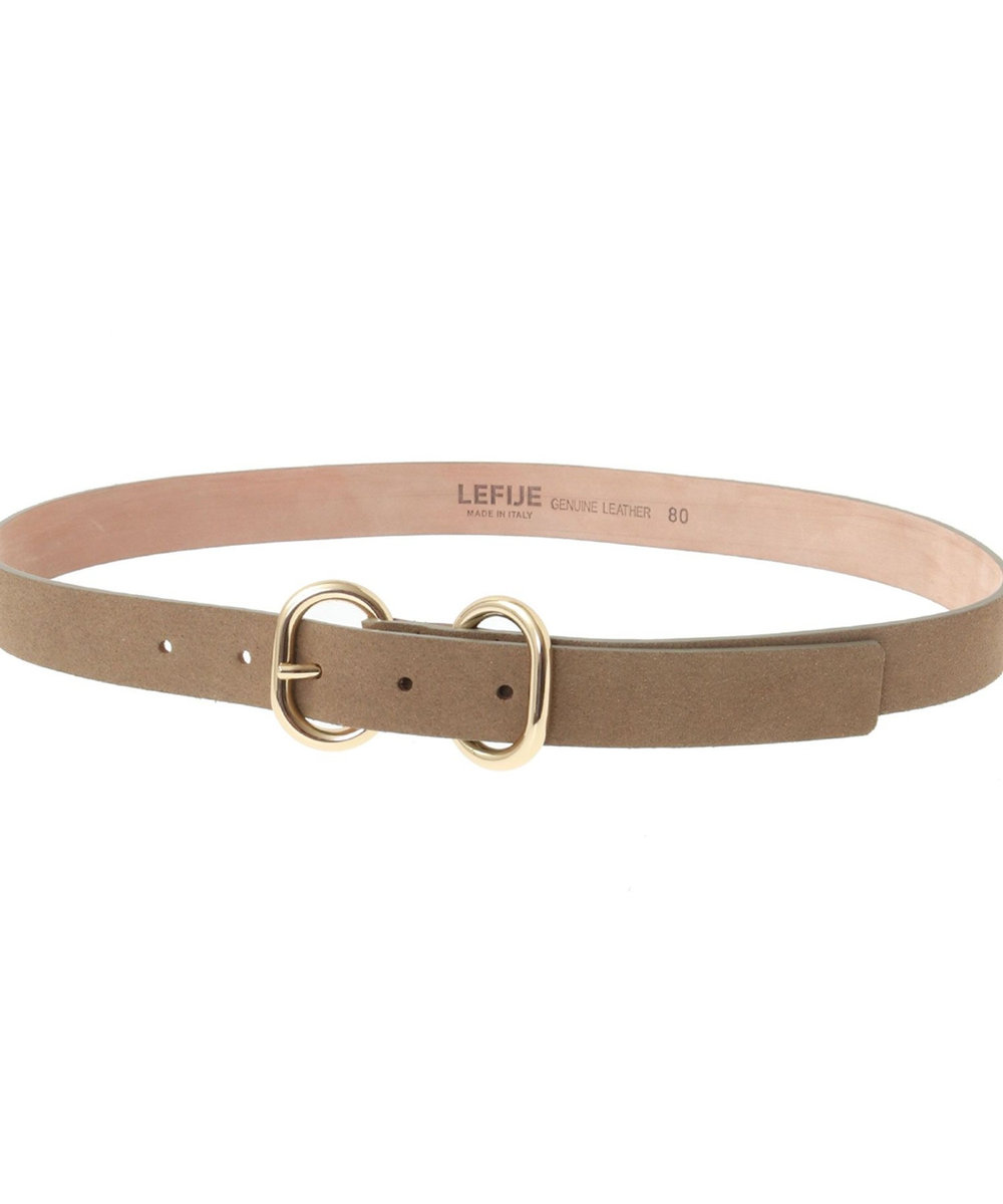 1er Arrondissement ＜LEFIJE (レフィエ)＞ダブルリングバックルベルト ベージュ