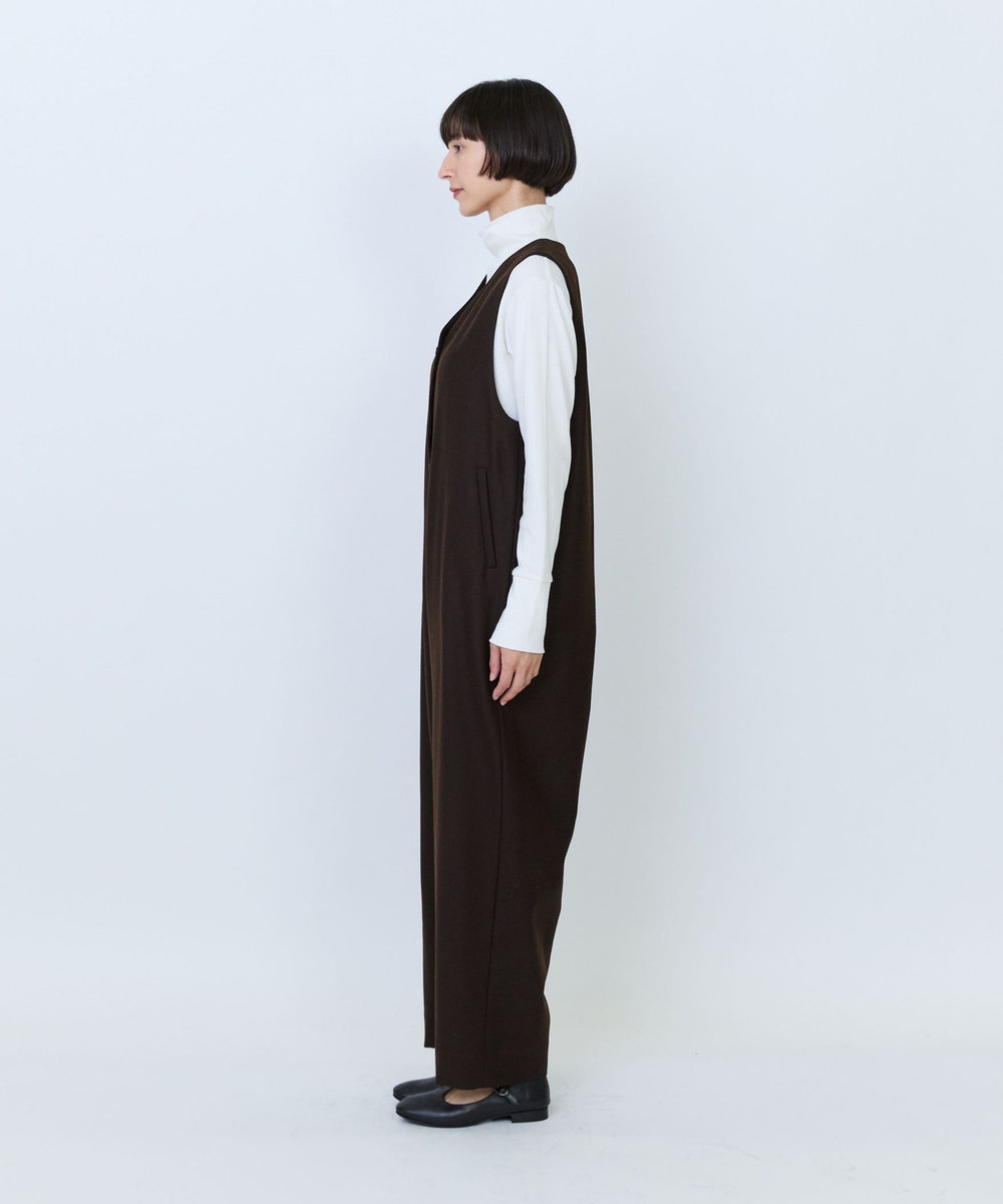 LOISIR ウールフラノオールインワン ブラウン