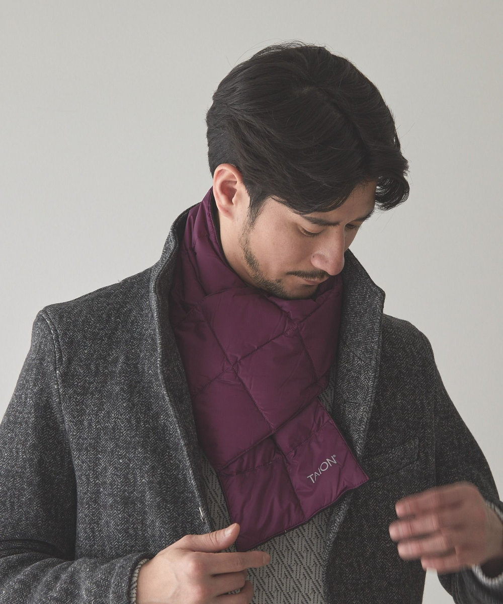 UNION STATION TAION BASIC DOWN SCARF パープル