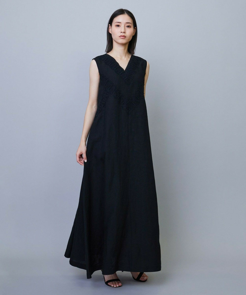 L'EQUIPE COUTURIER リネンワンピース ブラック