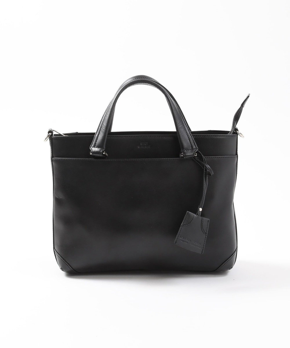 MEN'S BIGI 【SEEKER/シーカー】別注ムラレザー2WAYブリーフケース ネイビー
