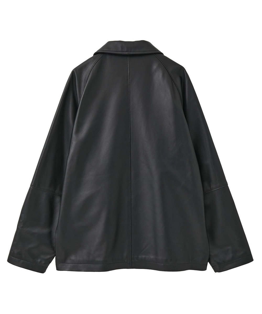 MEN'S BIGI シープレザーブルゾン ブラック