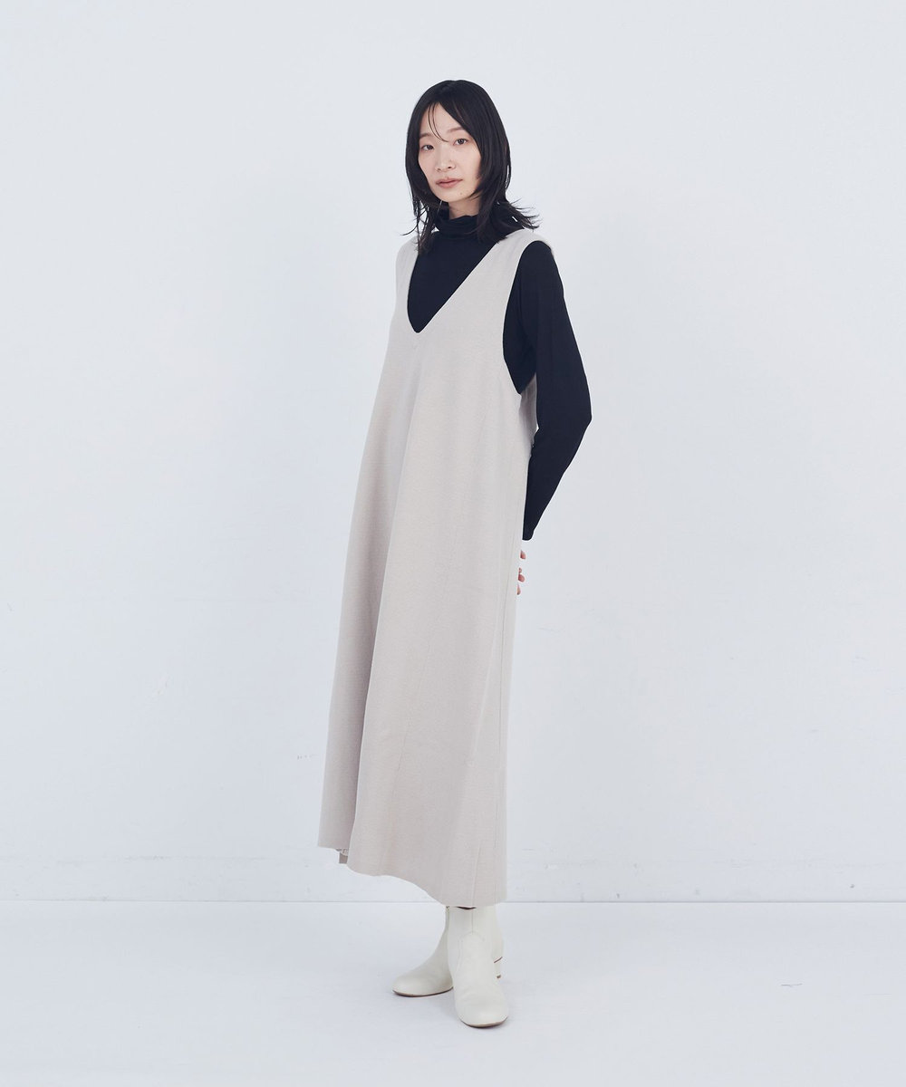 ADIEU TRISTESSE ガーゼベア天竺タートルネックカットソープルオーバー ブラック