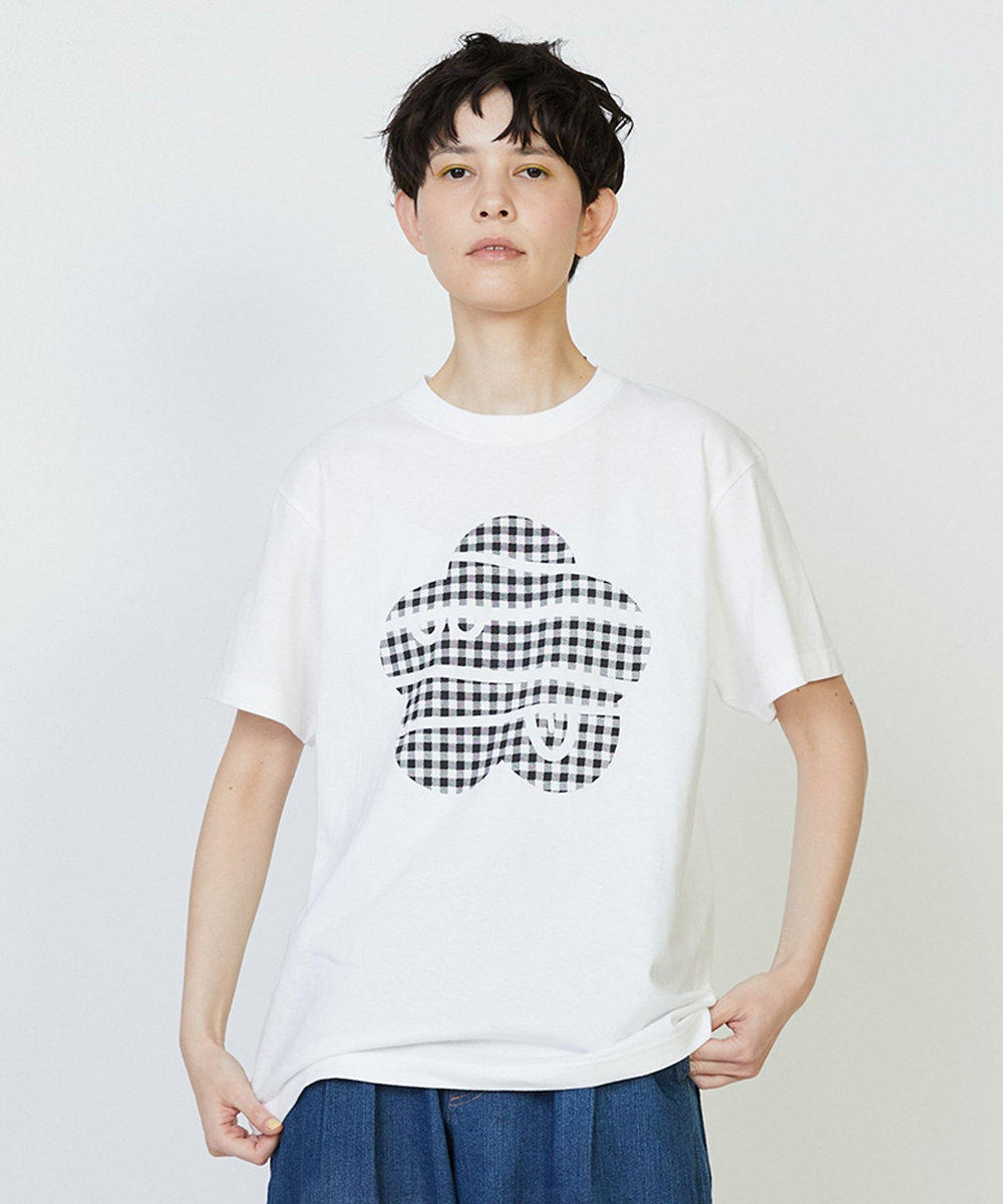 FRAPBOIS ギンガムパーキー Tシャツ ホワイト