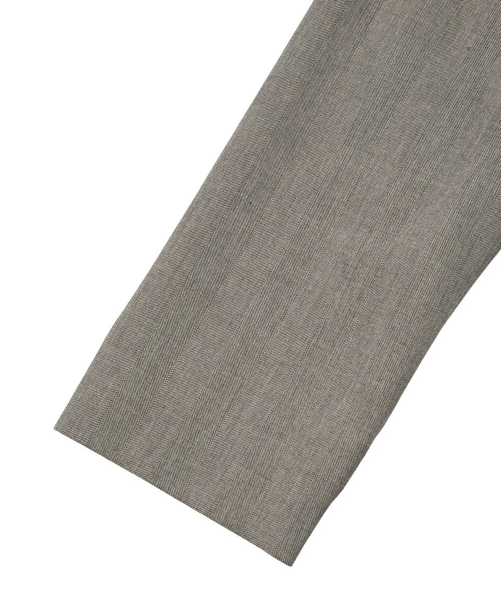MEN'S BIGI ヘリンボーンダブルクロス ステンカラーコート＜2WAYストレッチ＞ ベージュ