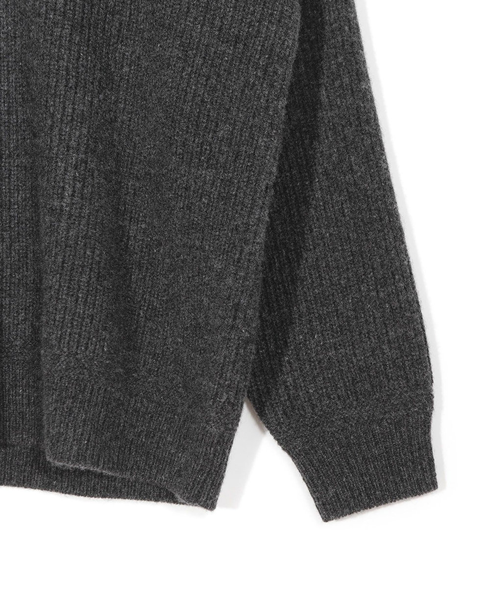 MEN'S BIGI 【50th Anniv . 菊池武夫】5G TURTLENECK KNIT チャコールグレー
