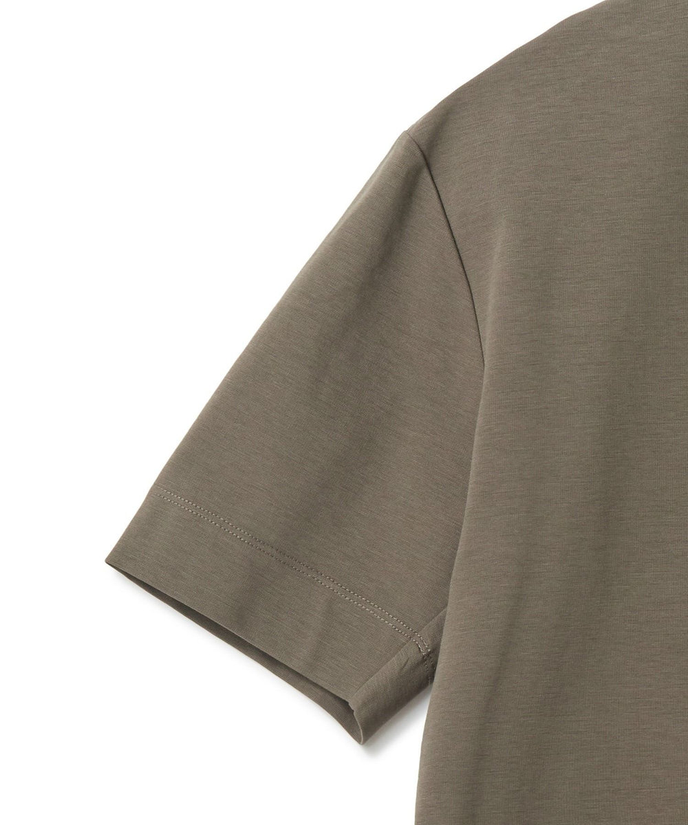MEN'S BIGI 【ACTIVE TAILOR/アクティブテイラー】シルケットスムースVネックTシャツ＜接触冷感 / UVカット＞ ブラウン