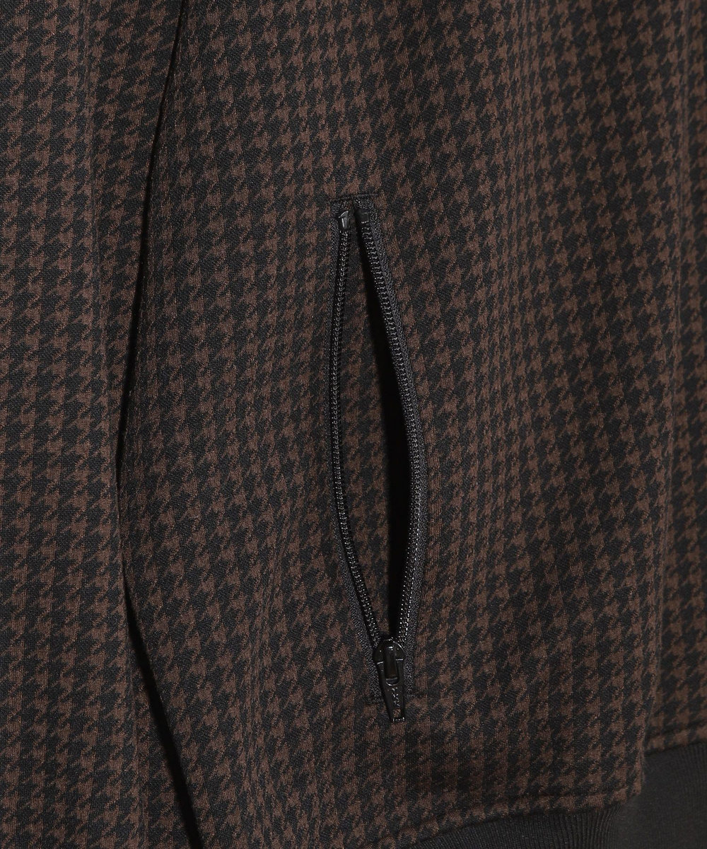 MEN'S BIGI 【50th Anniv . 中田 慎介】 SUEDE LIKE/HOUND’S TOOTH TRACK JACKET ブラウン