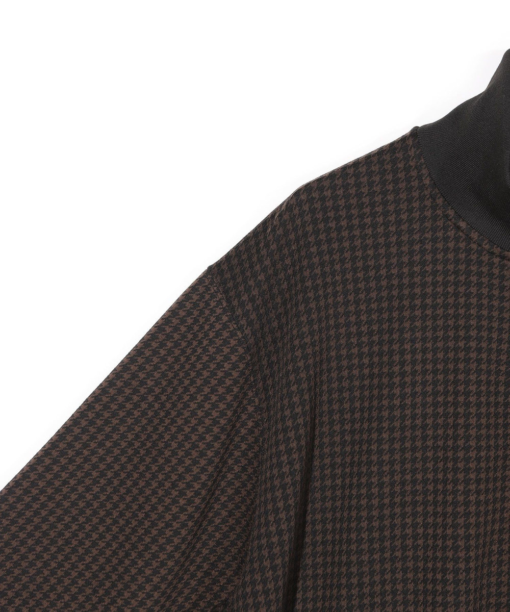 MEN'S BIGI 【50th Anniv . 中田 慎介】 SUEDE LIKE/HOUND’S TOOTH TRACK JACKET ブラウン