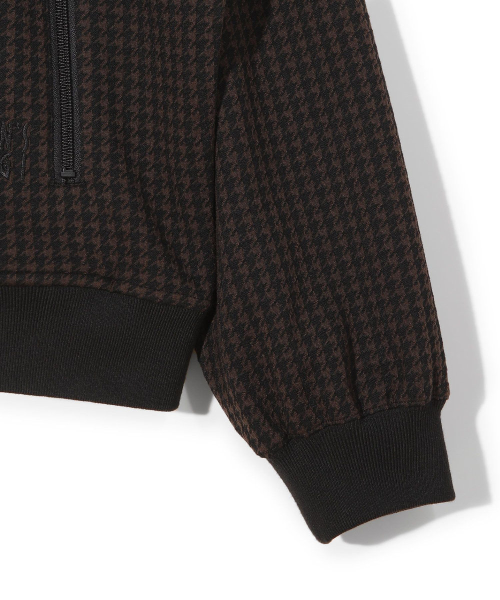 MEN'S BIGI 【50th Anniv . 中田 慎介】 SUEDE LIKE/HOUND’S TOOTH TRACK JACKET ブラウン