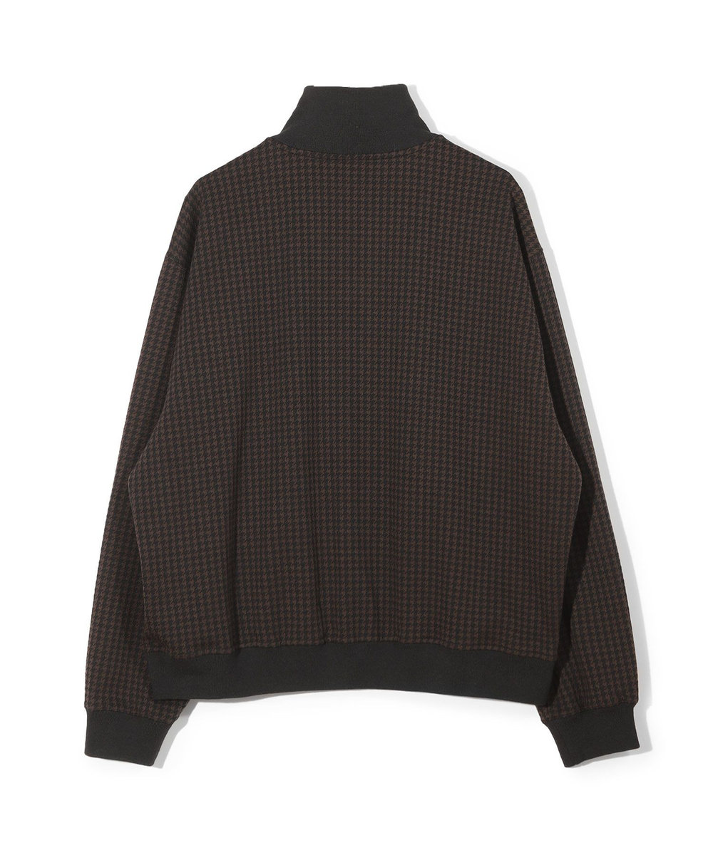 MEN'S BIGI 【50th Anniv . 中田 慎介】 SUEDE LIKE/HOUND’S TOOTH TRACK JACKET ブラウン