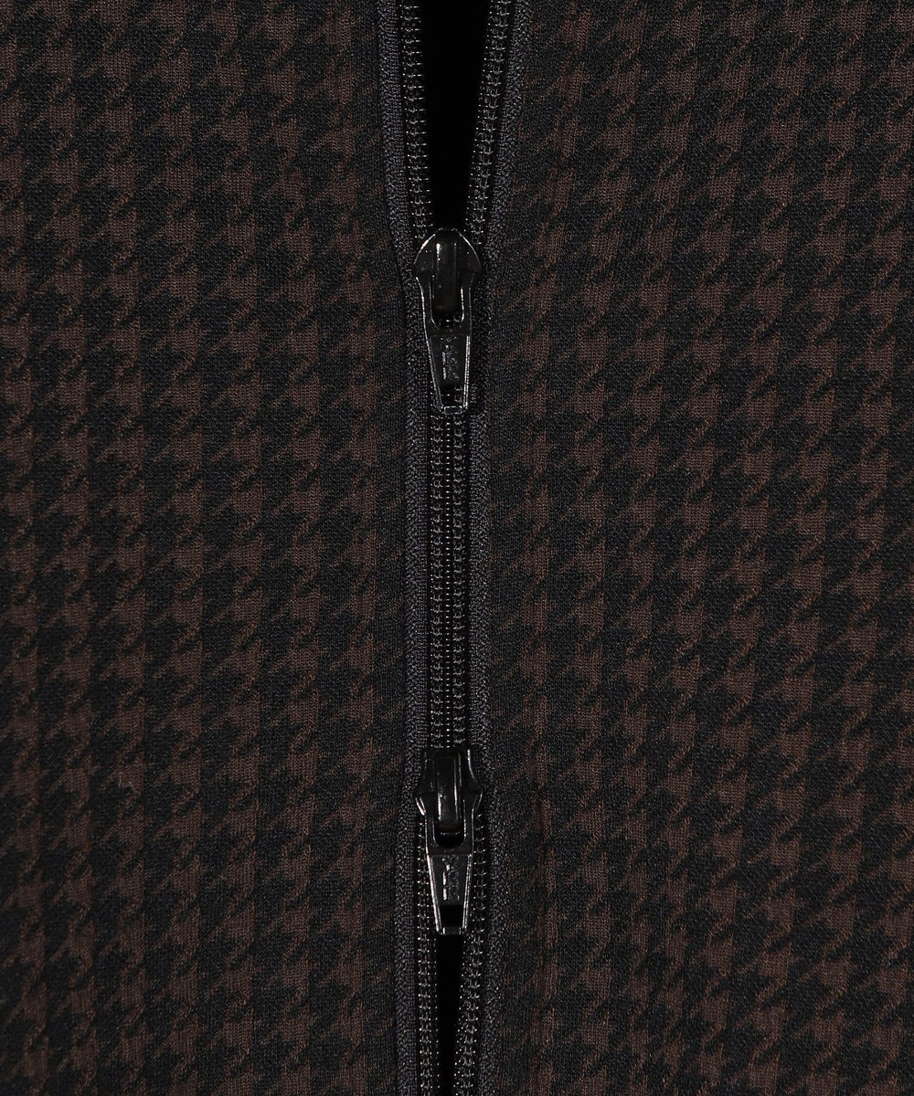 MEN'S BIGI 【50th Anniv . 中田 慎介】 SUEDE LIKE/HOUND’S TOOTH TRACK JACKET ブラウン