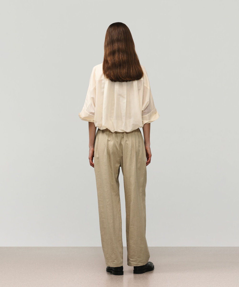 DÉPAREILLÉ VISCORSE LINEN PANTS / ヴィスコースリネンパンツ ベージュ