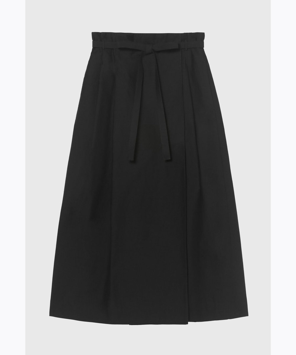 DÉPAREILLÉ COTTON NYLON WRAP SKIRT / コットンナイロンラップスカート ブラック