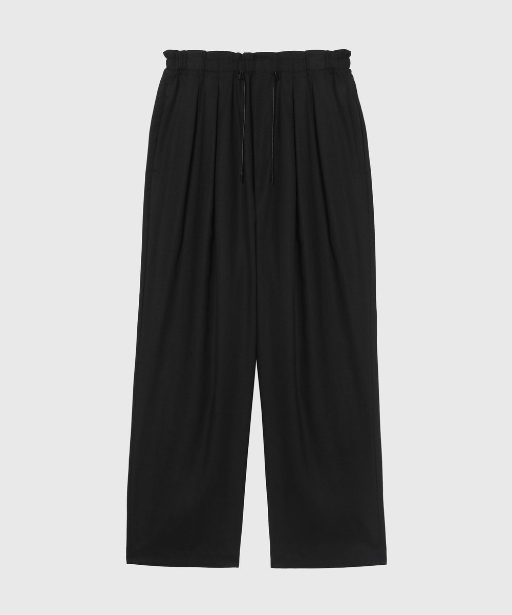 DÉPAREILLÉ RAMIE POLY TWILL BALLOON PANTS / ラミーポリツイルバルーンパンツ ブラック