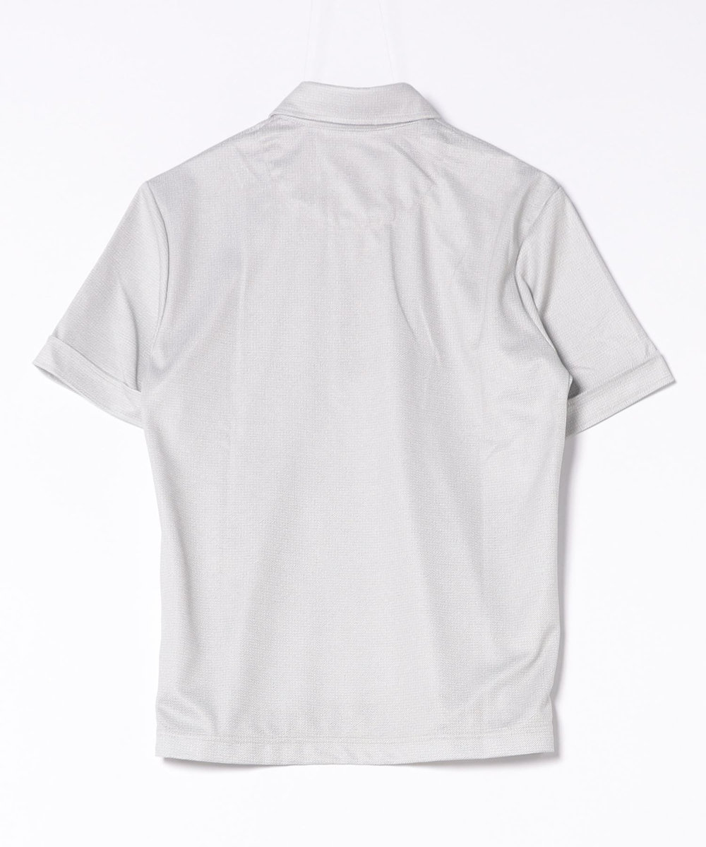 MEN'S BIGI 【ACTIVE TAILOR】COOL MAX ツイルプリントジャージポロシャツ グレー系その他