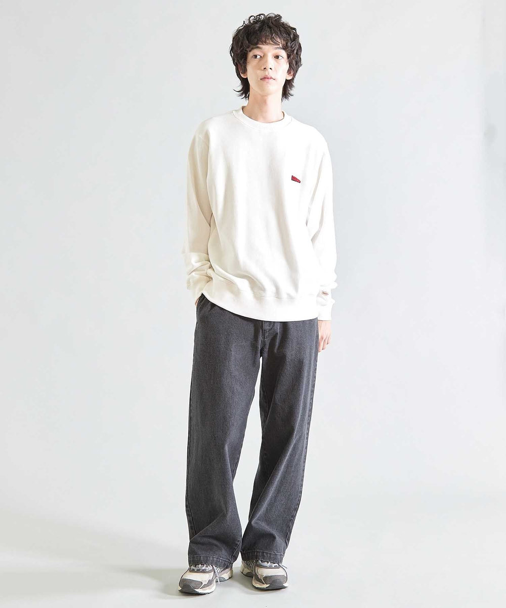 UNION STATION 【Good wear×BARRY McGEE×UNION STATION】ピグメント加工 別注クルーネックスウェット オフホワイト