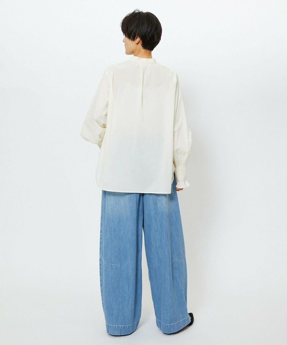 feerique feerique　デニムコクーンシルエットワイドパンツ ブルー
