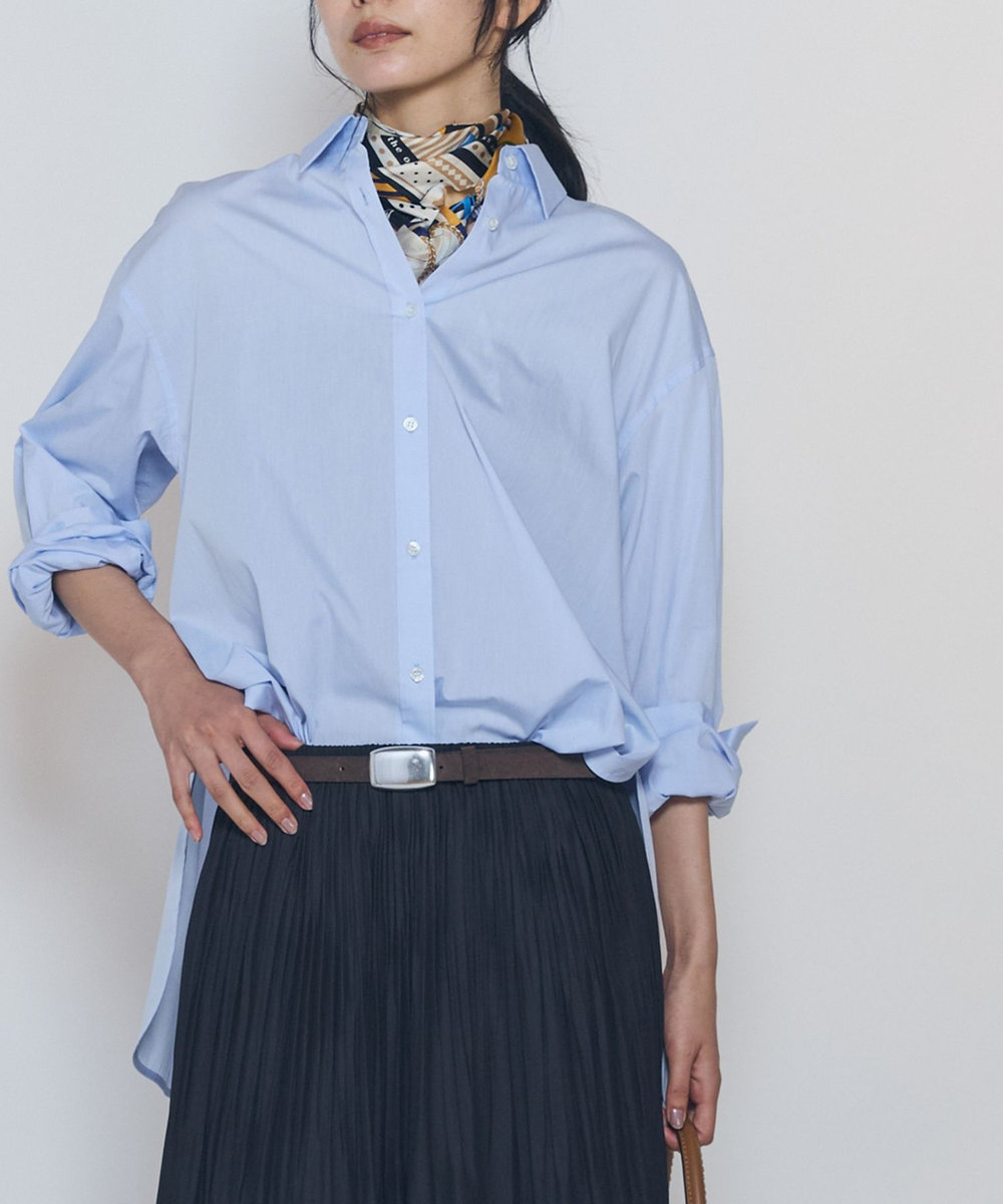 1er Arrondissement シャンブレーシャツ サックスブルー