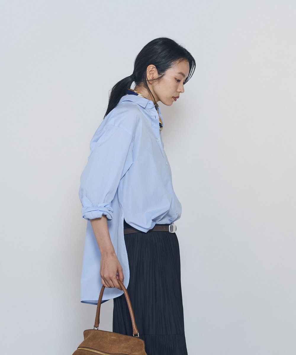 1er Arrondissement シャンブレーシャツ サックスブルー