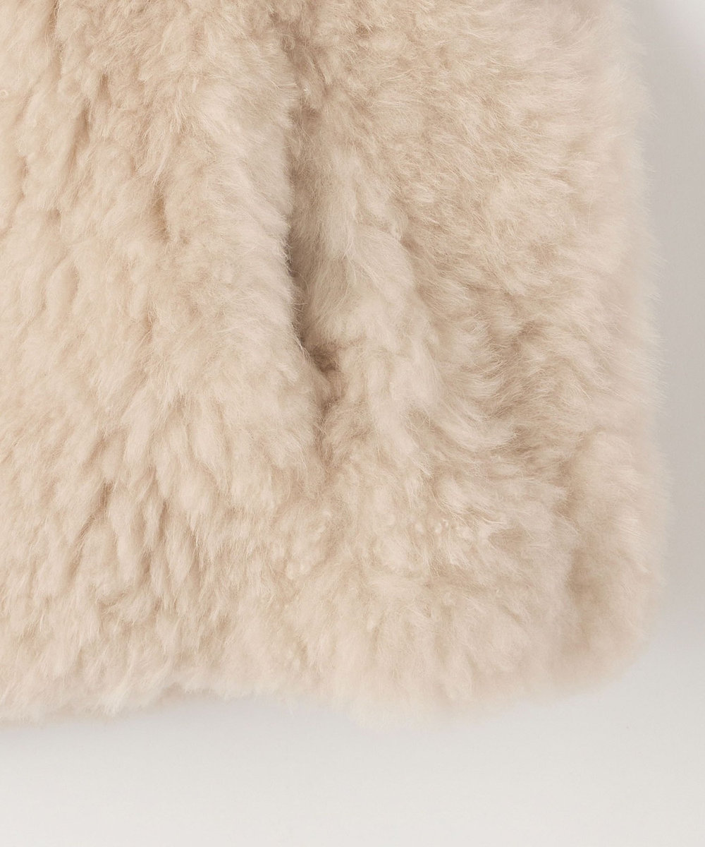 DÉPAREILLÉ CASHMERE FUR VEST / カシミヤファーベスト ベージュ